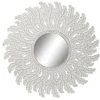 BRICOMARTEAU Miroir Mural DKD Home Decor MDF Blanc Feuille D'une Plante (120 X 3 X 120 Cm) 1 BRICOMARTEAU Miroir Mural DKD Home Decor MDF Blanc Feuille D'une Plante (120 X 3 X 120 Cm) -Miroir Soldes Boutique 65931486 1