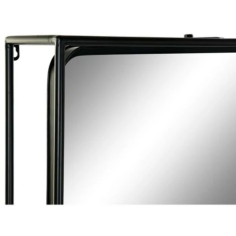 BRICOMARTEAU Miroir Mural DKD Home Decor Miroir Naturel Noir Métal Bois (60 X 17 X 183 Cm) 7 BRICOMARTEAU Miroir Mural DKD Home Decor Miroir Naturel Noir Métal Bois (60 X 17 X 183 Cm) – Image 5