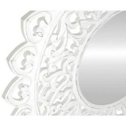 BRICOMARTEAU Miroir Mural DKD Home Decor Verre MDF Blanc Mandala Indien (90 X 2,5 X 90 Cm) 7 BRICOMARTEAU Miroir Mural DKD Home Decor Verre MDF Blanc Mandala Indien (90 X 2,5 X 90 Cm) -Miroir Soldes Boutique 65931517 3