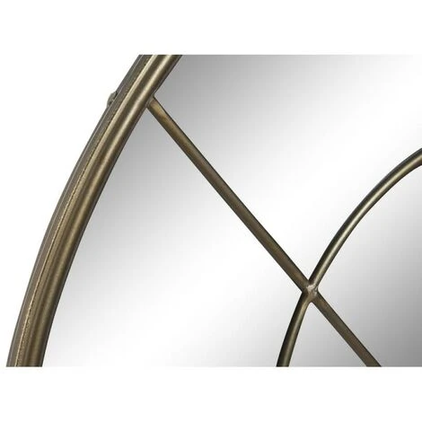 BRICOMARTEAU Miroir Mural DKD Home Decor Miroir Doré Métal Fenêtres (82,5 X 3 X 130,5 Cm) 5 BRICOMARTEAU Miroir Mural DKD Home Decor Miroir Doré Métal Fenêtres (82,5 X 3 X 130,5 Cm) – Image 3