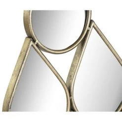 BRICOMARTEAU Miroir Mural DKD Home Decor Miroir Doré Métal (49,5 X 2,5 X 99 Cm) -Miroir Soldes Boutique 65931529 3