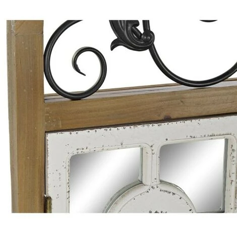 BRICOMARTEAU Miroir Mural DKD Home Decor Naturel Métal MDF Fenêtres Blanc Gris Foncé (60 X 5 X 138 Cm) 4 BRICOMARTEAU Miroir Mural DKD Home Decor Naturel Métal MDF Fenêtres Blanc Gris Foncé (60 X 5 X 138 Cm) – Image 2
