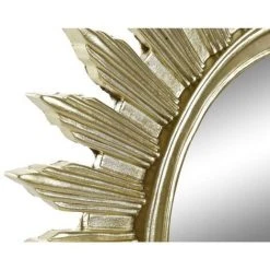 BRICOMARTEAU Miroir Mural DKD Home Decor Miroir Doré Résine (38 X 2 X 38 Cm) -Miroir Soldes Boutique 65931550 2