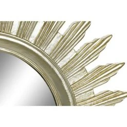 BRICOMARTEAU Miroir Mural DKD Home Decor Miroir Doré Résine (38 X 2 X 38 Cm) -Miroir Soldes Boutique 65931550 3