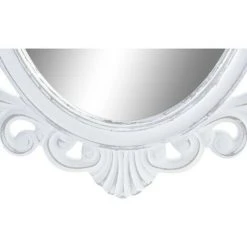 BRICOMARTEAU Miroir Mural DKD Home Decor MDF Blanc (38 X 2 X 60 Cm) -Miroir Soldes Boutique 65931552 3