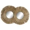 BRICOMARTEAU Miroir Mural DKD Home Decor Verre Jute (117 X 6 X 77 Cm) -Miroir Soldes Boutique 65931554 1