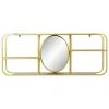 BRICOMARTEAU Miroir Mural DKD Home Decor Miroir Doré Métal Bois Marron (100 X 18 X 40 Cm) -Miroir Soldes Boutique 65931577 1