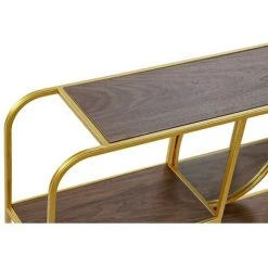 BRICOMARTEAU Miroir Mural DKD Home Decor Miroir Doré Métal Bois Marron (100 X 18 X 40 Cm) 9 BRICOMARTEAU Miroir Mural DKD Home Decor Miroir Doré Métal Bois Marron (100 X 18 X 40 Cm) -Miroir Soldes Boutique 65931577 4