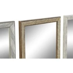 BRICOMARTEAU Miroir Mural DKD Home Decor Verre Naturel Gris Marron Gris Foncé PS 4 Unités Feuille D'une Plante (35 X 2 X 125 Cm) 8 BRICOMARTEAU Miroir Mural DKD Home Decor Verre Naturel Gris Marron Gris Foncé PS 4 Unités Feuille D'une Plante (35 X 2 X 125 Cm) -Miroir Soldes Boutique 65931606 2