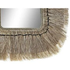 BRICOMARTEAU Miroir Mural DKD Home Decor Verre Naturel Jute (50 X 2 X 60 Cm) -Miroir Soldes Boutique 65931616 3