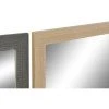 BRICOMARTEAU Miroir Mural DKD Home Decor Verre Naturel Marron Gris Foncé Ivoire PS 4 Unités (70 X 2 X 97 Cm) -Miroir Soldes Boutique 65931764 1