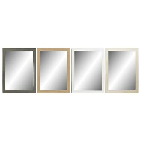 BRICOMARTEAU Miroir Mural DKD Home Decor Verre Naturel Marron Gris Foncé Ivoire PS 4 Unités (70 X 2 X 97 Cm) 4 BRICOMARTEAU Miroir Mural DKD Home Decor Verre Naturel Marron Gris Foncé Ivoire PS 4 Unités (70 X 2 X 97 Cm) – Image 2