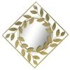 BRICOMARTEAU Miroir Mural DKD Home Decor Miroir Doré Métal Laurel (120 X 2,5 X 120 Cm) -Miroir Soldes Boutique 65931799 1