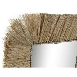 BRICOMARTEAU Miroir Mural DKD Home Decor Verre Naturel Jute (55 X 3 X 55 Cm) -Miroir Soldes Boutique 65931801 2