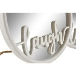 BRICOMARTEAU Miroir Mural DKD Home Decor Verre Blanc PP 2 Unités (25 X 2 X 25 Cm) -Miroir Soldes Boutique 65931818 4