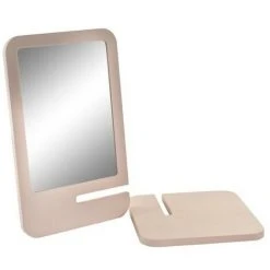 BRICOMARTEAU Miroir Mural DKD Home Decor Verre Rose MDF Blanc 2 Unités (15 X 15 X 24 Cm) -Miroir Soldes Boutique 65931841 3