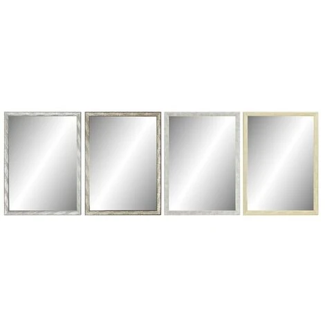 BRICOMARTEAU Miroir Mural DKD Home Decor Verre Naturel Gris Marron Gris Foncé PS 4 Unités Feuille D'une Plante (56 X 2 X 76 Cm) 3 BRICOMARTEAU Miroir Mural DKD Home Decor Verre Naturel Gris Marron Gris Foncé PS 4 Unités Feuille D'une Plante (56 X 2 X 76 Cm)