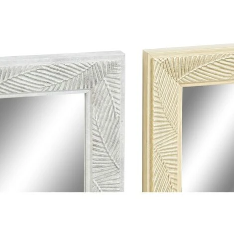 BRICOMARTEAU Miroir Mural DKD Home Decor Verre Naturel Gris Marron Gris Foncé PS 4 Unités Feuille D'une Plante (56 X 2 X 76 Cm) 5 BRICOMARTEAU Miroir Mural DKD Home Decor Verre Naturel Gris Marron Gris Foncé PS 4 Unités Feuille D'une Plante (56 X 2 X 76 Cm) – Image 3