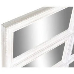 BRICOMARTEAU Miroir Mural DKD Home Decor Verre MDF Fenêtres Blanc (90 X 2,5 X 180 Cm) 6 BRICOMARTEAU Miroir Mural DKD Home Decor Verre MDF Fenêtres Blanc (90 X 2,5 X 180 Cm) -Miroir Soldes Boutique 65931865 2