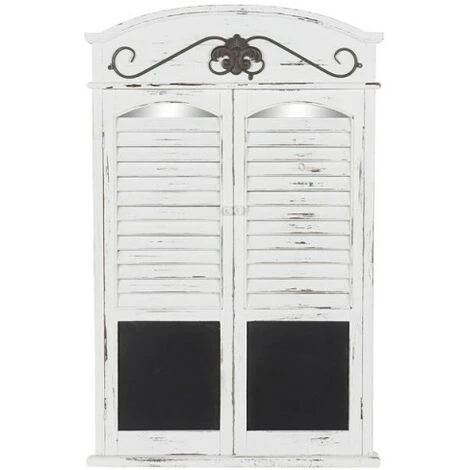 BRICOMARTEAU Miroir Mural DKD Home Decor Miroir Noir Bois Fenêtres Blanc (60 X 7 X 94 Cm) 3 BRICOMARTEAU Miroir Mural DKD Home Decor Miroir Noir Bois Fenêtres Blanc (60 X 7 X 94 Cm)