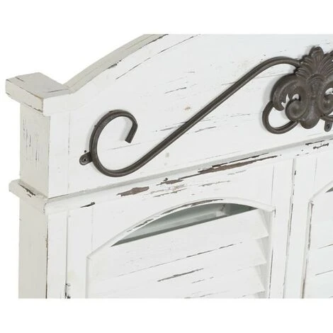 BRICOMARTEAU Miroir Mural DKD Home Decor Miroir Noir Bois Fenêtres Blanc (60 X 7 X 94 Cm) 6 BRICOMARTEAU Miroir Mural DKD Home Decor Miroir Noir Bois Fenêtres Blanc (60 X 7 X 94 Cm) – Image 4