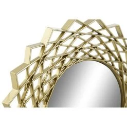 BRICOMARTEAU Miroir Mural DKD Home Decor Miroir Champagne Doré PP 2 Unités (26 X 2 X 26 Cm) 9 BRICOMARTEAU Miroir Mural DKD Home Decor Miroir Champagne Doré PP 2 Unités (26 X 2 X 26 Cm) -Miroir Soldes Boutique 65931873 4