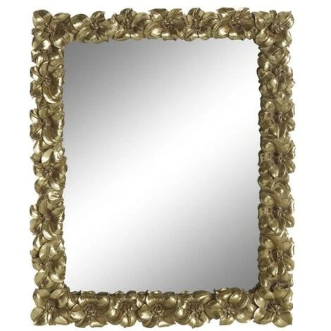 BRICOMARTEAU Miroir Mural DKD Home Decor Miroir Doré Résine Feuille D'une Plante (38 X 2,6 X 48 Cm) 3 BRICOMARTEAU Miroir Mural DKD Home Decor Miroir Doré Résine Feuille D'une Plante (38 X 2,6 X 48 Cm)
