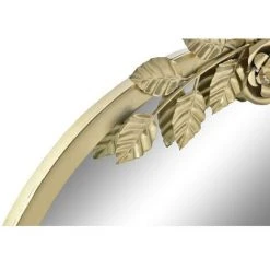 BRICOMARTEAU Miroir Mural DKD Home Decor Doré Métal Fleurs (60 X 4 X 66 Cm) -Miroir Soldes Boutique 65931885 3