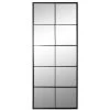 BRICOMARTEAU Miroir Mural DKD Home Decor Verre Noir Fenêtres Fer (150 X 2 X 60 Cm) -Miroir Soldes Boutique 65931889 1