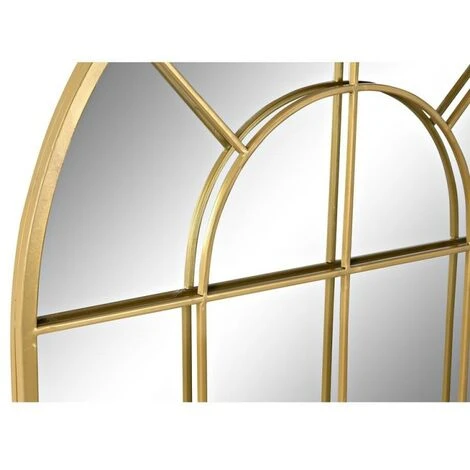 BRICOMARTEAU Miroir Mural DKD Home Decor Verre Doré Fenêtres Fer (70 X 2,5 X 120 Cm) 5 BRICOMARTEAU Miroir Mural DKD Home Decor Verre Doré Fenêtres Fer (70 X 2,5 X 120 Cm) – Image 3