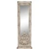 BRICOMARTEAU Miroir Mural DKD Home Decor Verre Blanc (52 X 8 X 150 Cm) -Miroir Soldes Boutique 65931893 1