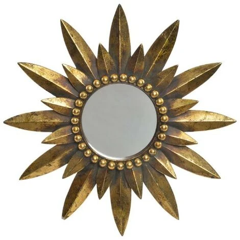 BRICOMARTEAU Miroir Mural DKD Home Decor Miroir Doré Résine Traditionnel (38 X 3 X 38 Cm) 3 BRICOMARTEAU Miroir Mural DKD Home Decor Miroir Doré Résine Traditionnel (38 X 3 X 38 Cm)