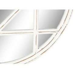 BRICOMARTEAU Miroir Mural DKD Home Decor Miroir MDF Fenêtres Blanc (76 X 2 X 76 Cm) -Miroir Soldes Boutique 65931897 3