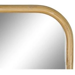BRICOMARTEAU Miroir Mural DKD Home Decor Miroir Naturel PU (33 X 3,5 X 151 Cm) -Miroir Soldes Boutique 65931898 3
