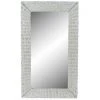 BRICOMARTEAU Miroir Mural DKD Home Decor Verre MDF Blanc Osier Cottage (87 X 147 X 4 Cm) (87 X 4 X 147 Cm) -Miroir Soldes Boutique 65931899 1