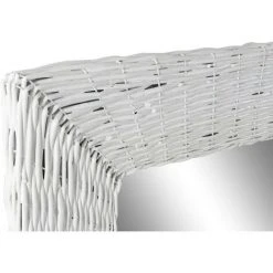 BRICOMARTEAU Miroir Mural DKD Home Decor Verre MDF Blanc Osier Cottage (87 X 147 X 4 Cm) (87 X 4 X 147 Cm) 7 BRICOMARTEAU Miroir Mural DKD Home Decor Verre MDF Blanc Osier Cottage (87 X 147 X 4 Cm) (87 X 4 X 147 Cm) -Miroir Soldes Boutique 65931899 3