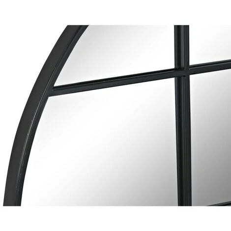 BRICOMARTEAU Miroir Mural DKD Home Decor Verre Noir Fenêtres Fer (80 X 2,5 X 80 Cm) 5 BRICOMARTEAU Miroir Mural DKD Home Decor Verre Noir Fenêtres Fer (80 X 2,5 X 80 Cm) – Image 3