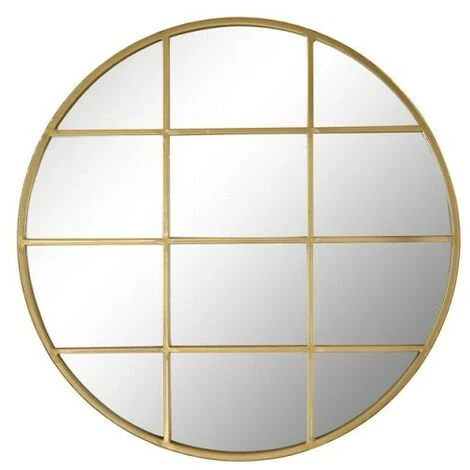BRICOMARTEAU Miroir Mural DKD Home Decor Verre Doré Fenêtres Fer (60 X 2,5 X 60 Cm) 3 BRICOMARTEAU Miroir Mural DKD Home Decor Verre Doré Fenêtres Fer (60 X 2,5 X 60 Cm)