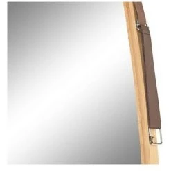 BRICOMARTEAU Miroir Mural DKD Home Decor Miroir Naturel Marron PU (45 X 1,5 X 132 Cm) -Miroir Soldes Boutique 65931904 3