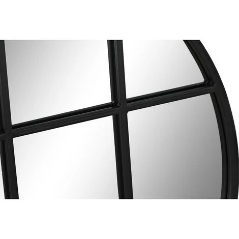 BRICOMARTEAU Miroir Mural DKD Home Decor Verre Noir Fenêtres Fer (60 X 2,5 X 60 Cm) 4 BRICOMARTEAU Miroir Mural DKD Home Decor Verre Noir Fenêtres Fer (60 X 2,5 X 60 Cm) – Image 2