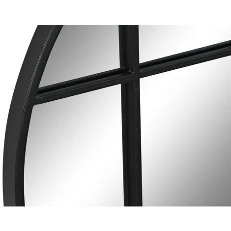 BRICOMARTEAU Miroir Mural DKD Home Decor Verre Noir Fenêtres Fer (60 X 2,5 X 60 Cm) 5 BRICOMARTEAU Miroir Mural DKD Home Decor Verre Noir Fenêtres Fer (60 X 2,5 X 60 Cm) – Image 3
