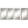 BRICOMARTEAU Miroir Mural DKD Home Decor Verre Marron Blanc Gris Foncé PS Traditionnel 4 Unités (36 X 2 X 66 Cm) -Miroir Soldes Boutique 65931920 1