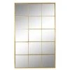 BRICOMARTEAU Miroir Mural DKD Home Decor Verre Doré Fenêtres Fer (90 X 1 X 150 Cm) -Miroir Soldes Boutique 65931925 1