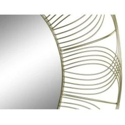 BRICOMARTEAU Miroir Mural DKD Home Decor Doré Métal (60 X 4 X 60 Cm) -Miroir Soldes Boutique 65931933 2