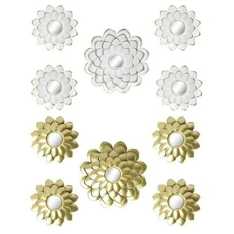 BRICOMARTEAU Ensemble De Miroirs DKD Home Decor Miroir Champagne Doré Blanc PP 2 Unités (35 X 1,5 X 35 Cm) 3 BRICOMARTEAU Ensemble De Miroirs DKD Home Decor Miroir Champagne Doré Blanc PP 2 Unités (35 X 1,5 X 35 Cm)