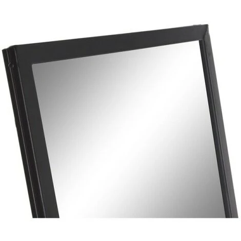 BRICOMARTEAU Miroir Sur Pied DKD Home Decor Miroir Verre Noir Fer Loft (37 X 160 X 44 Cm) 4 BRICOMARTEAU Miroir Sur Pied DKD Home Decor Miroir Verre Noir Fer Loft (37 X 160 X 44 Cm) – Image 2