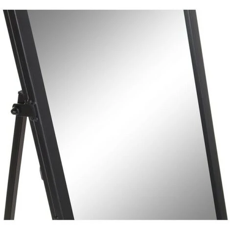 BRICOMARTEAU Miroir Sur Pied DKD Home Decor Miroir Verre Noir Fer Loft (37 X 160 X 44 Cm) 7 BRICOMARTEAU Miroir Sur Pied DKD Home Decor Miroir Verre Noir Fer Loft (37 X 160 X 44 Cm) – Image 5