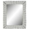 BRICOMARTEAU Miroir Mural DKD Home Decor Verre MDF Blanc Osier Cottage (53 X 63 X 4 Cm) (53,5 X 4 X 62,5 Cm) -Miroir Soldes Boutique 65931968 1