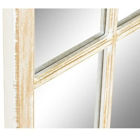 BRICOMARTEAU Miroir Mural DKD Home Decor Miroir Marron MDF Fenêtres Blanc (45 X 2 X 90 Cm) 4 BRICOMARTEAU Miroir Mural DKD Home Decor Miroir Marron MDF Fenêtres Blanc (45 X 2 X 90 Cm) – Image 2