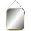 BRICOMARTEAU Miroir Mural DKD Home Decor Naturel PU (33 X 1,5 X 40,5 Cm) -Miroir Soldes Boutique 65932007 1